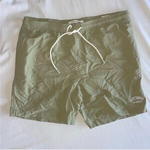 Pacsun Olive Green Men's Swim Shorts
